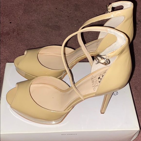 Nude Vince Camuto Heels - Picture 1 of 4